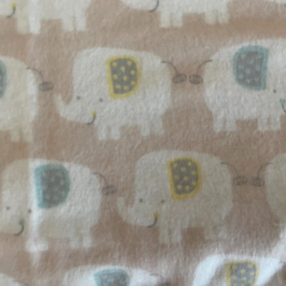 Baby Blanket, Throw or Pet Blanket: Elephants Blue